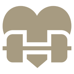 icono corazon y pesa