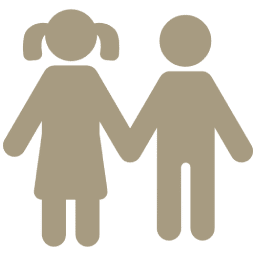 icono ninos de la mano